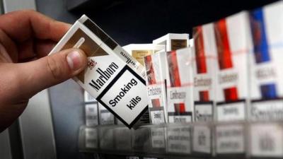 cigarettes on shelf