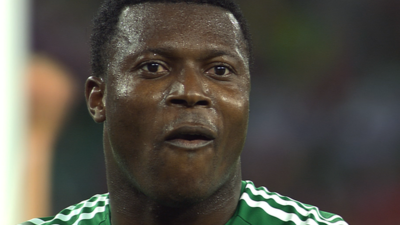 Yakubu misses an open goal against South Korea