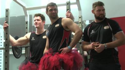 Jersey Rugby Club players