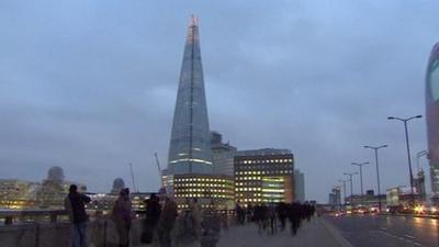 Crowds in central London