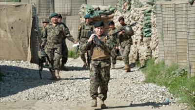 Afghan troops in Kunar province (file image)