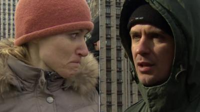 Two protesters
