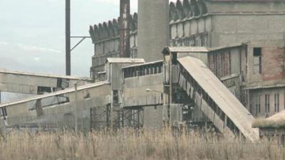 Disused industrial building, Mitrovica