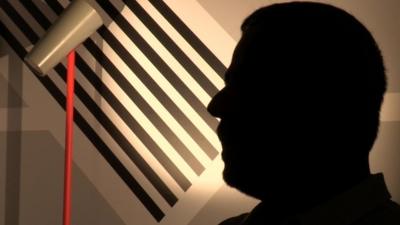 Man in shadow profile