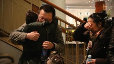 Relatives of a passenger on board Malaysia Airlines flight MH370