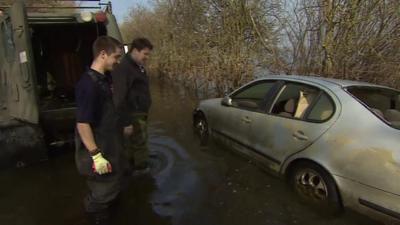 Owner Hubert Zajaczkowski views his vehicle