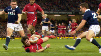 Williams try completes Wales rout