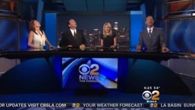 CBS morning presenters react to the earthquake