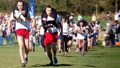 UK Wife Carrying Race 2014