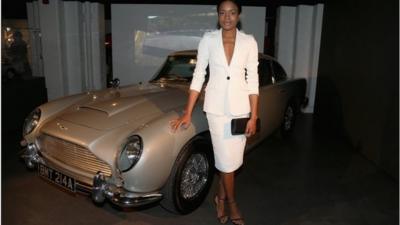 Naomi Harris at the Bond in Motion exhibition