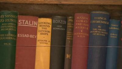 Some of the books at Sissinghurst Castle