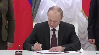 Putin signing