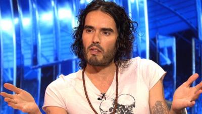 Russell Brand appears on Match of the Day for Sport Relief