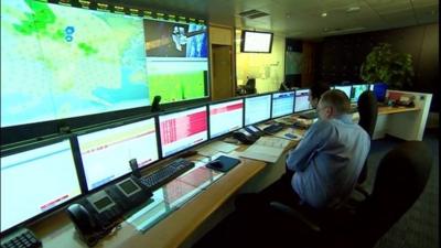 Inside Inmarsat's operations room