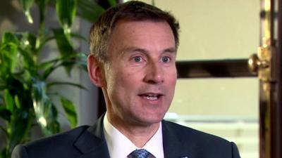 Health Secretary Jeremy Hunt