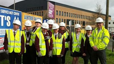 The building of a new Archbishop Beck Catholic High School in Liverpool