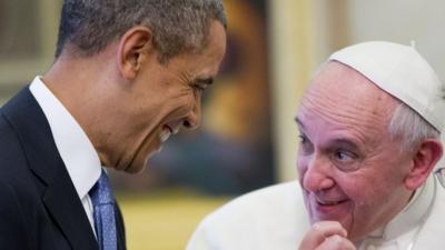 Barack Obama and Pope Francis