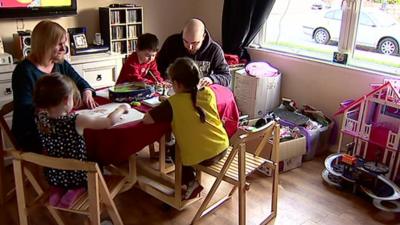 Marion and Mark Smith and their three children