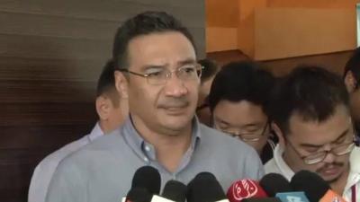 Acting Malaysian Transport Minister Hishammuddin Hussein