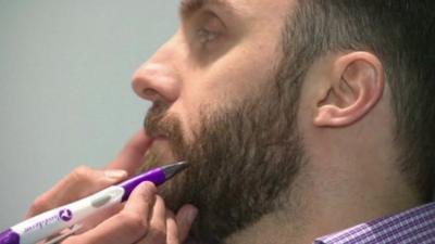 A man with a beard