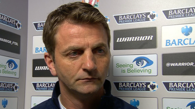 Liverpool 4-0 Tottenham: Tim Sherwood says team is long way from rivals