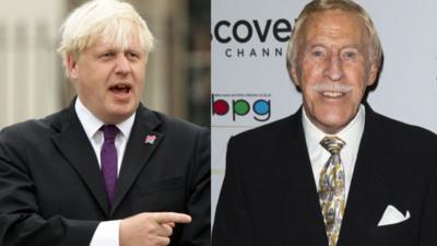 Boris Johnson and Bruce Forsyth