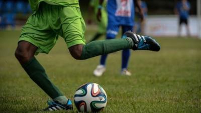 Player takes part in Street Child World Cup