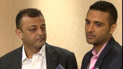 Anni Dewani's uncle, Ashock Hindocha, and her brother, Anish Hindocha