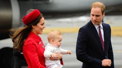 The Royals arrive in New Zealand