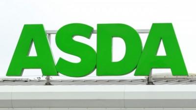 Sign at an ASDA supermarket