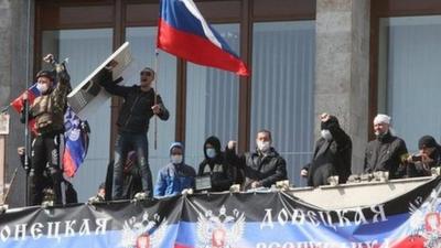 Pro-Russia protestors