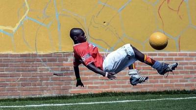 Kenyan player at Street Child World Cup