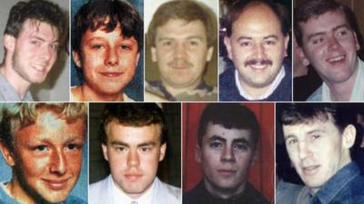 Clockwise from top left: David Birtle, Nicholas Hewitt, Alan McGlone, Andrew Brookes, Paul Brady, Joseph Clark, Stuart Thompson, Andrew Sefton, Carl Hewitt