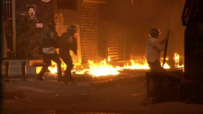 Demonstrations in Venezuela capital Caracas