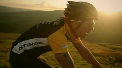 Peak district cyclist