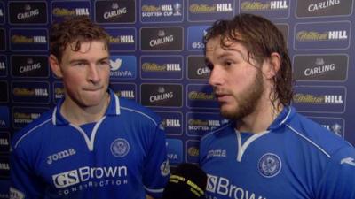 St Johnstone's David Wotherspoon (left) and Stevie May