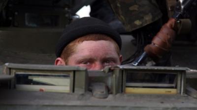 Ukrainian soldier, 16 April 2014