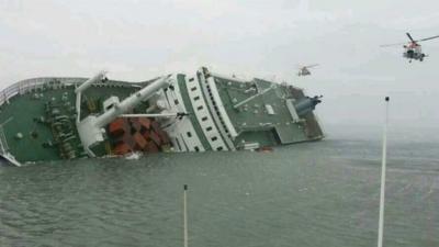 Capsized ferry