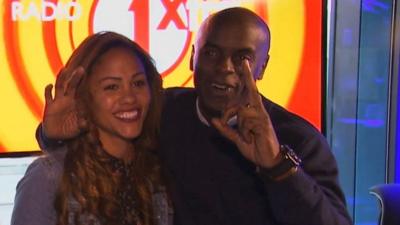 Alex Scott meets hero DJ Trevor Nelson