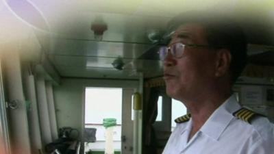 Ferry captain in 2010 video