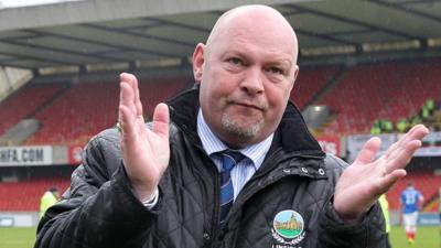 Linfield manager David Jeffrey