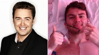 Jason Manford (left) and Stephen Sutton (right)