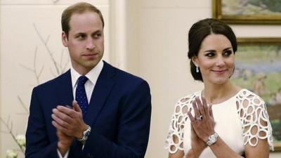 Prince William and Catherine, the Duchess of Cambridge