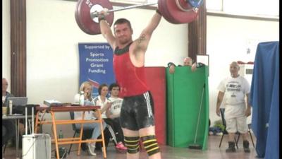 Weightlifter Peter Kirkbride