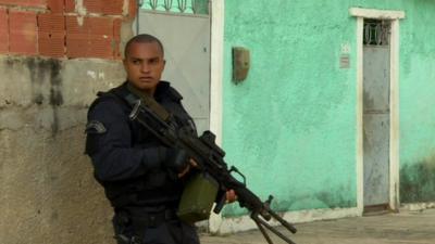 Military policeman in Rio de Janeiro