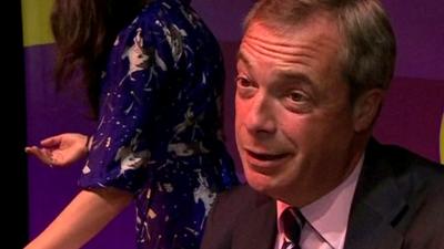 Nigel Farage, the leader of UKIP