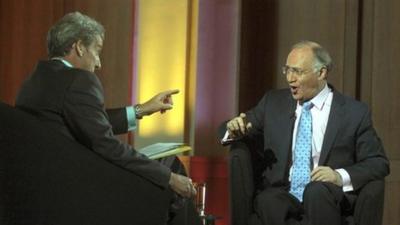 Jeremy Paxman interviewing Michael Howard