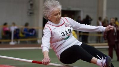 Olga Koltelko - jumping for a world record