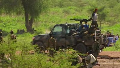 Rebels in Bentiu, South Sudan