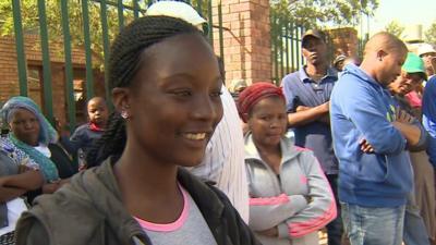 Voters queue to cast ballots in South Africa